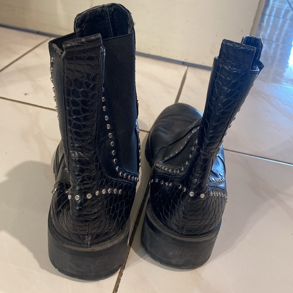 Studded Black Ankle Boots Zara - Picture 4 of 5